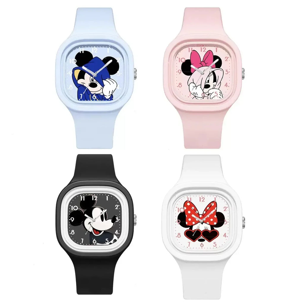 New Mickey Minnie Mouse Children Watches Kids Boy Girl Cute Anime Cartoon Primary  School Student Fashion Watch birthday gifts - Sun Studio