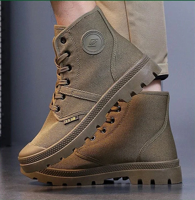 Male Shoes Hiking Outdoor Rubber Men's Boots Lace Up Original Deals Vintage In Promotion Y2k Offers Trendy 2025 Footwear New - Sun Studio