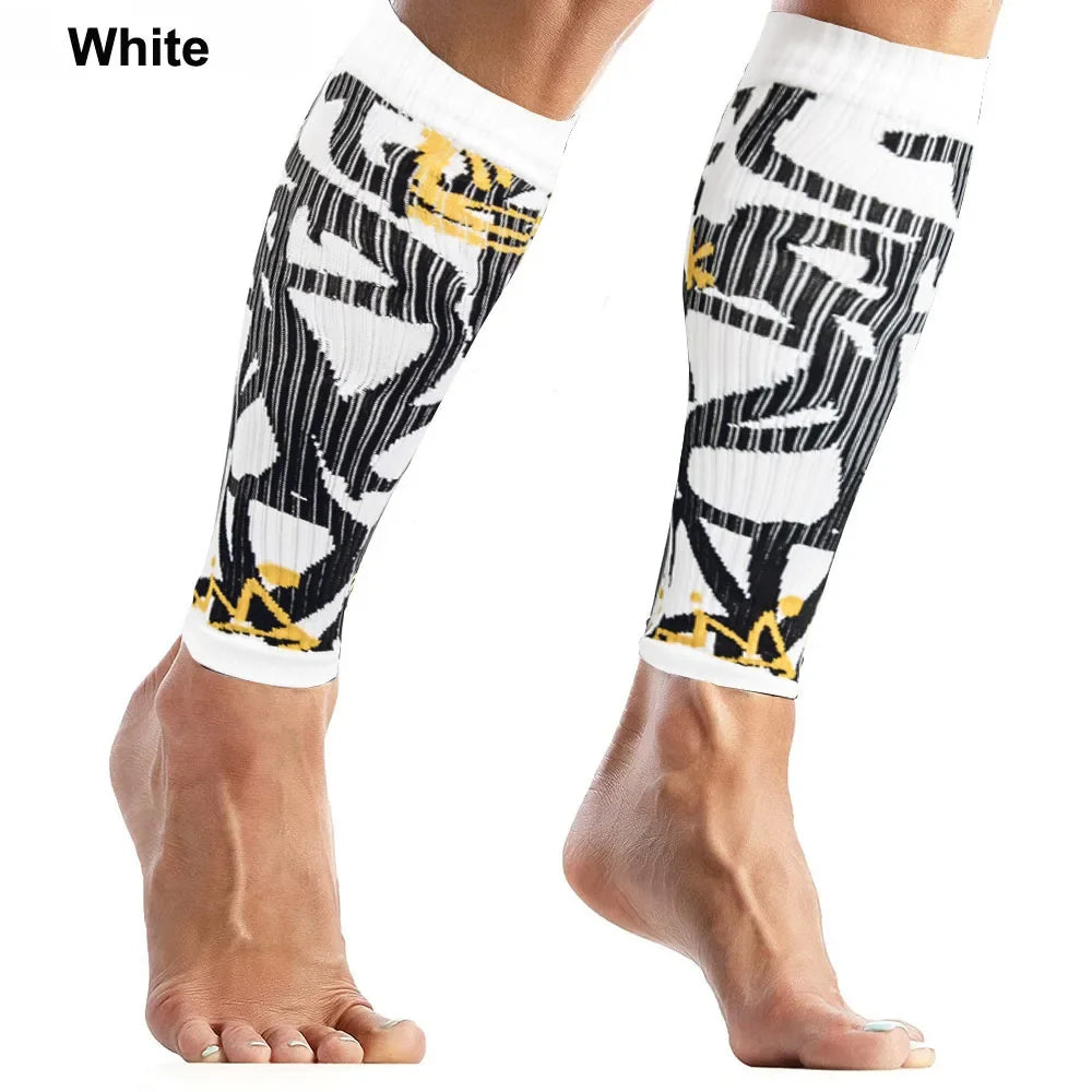 1Pcs Calf Compression Sleeves for Men/Women,Footless Compression Sock,Varicose Vein Treatment for Legs & Pain Relief,Calf Braces - Sun Studio