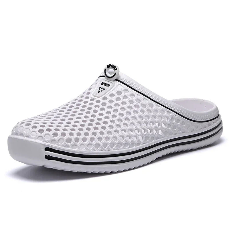 YRZL Sommer Herren Sandalen Leichte EVA Herren Freizeit Schuhe Lochschuhe Clogs Liebhaber Zuhause Garten Outdoor Männliche Strand Flache Hausschuhe