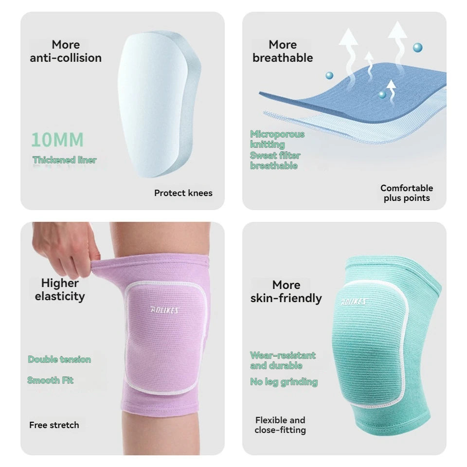 AOLIKES Volleyball Knee Pads,Knee Pads for Women,Men,Knee Brace for Basketball Volleyball Football Dance Yoga Tennis Running - Sun Studio