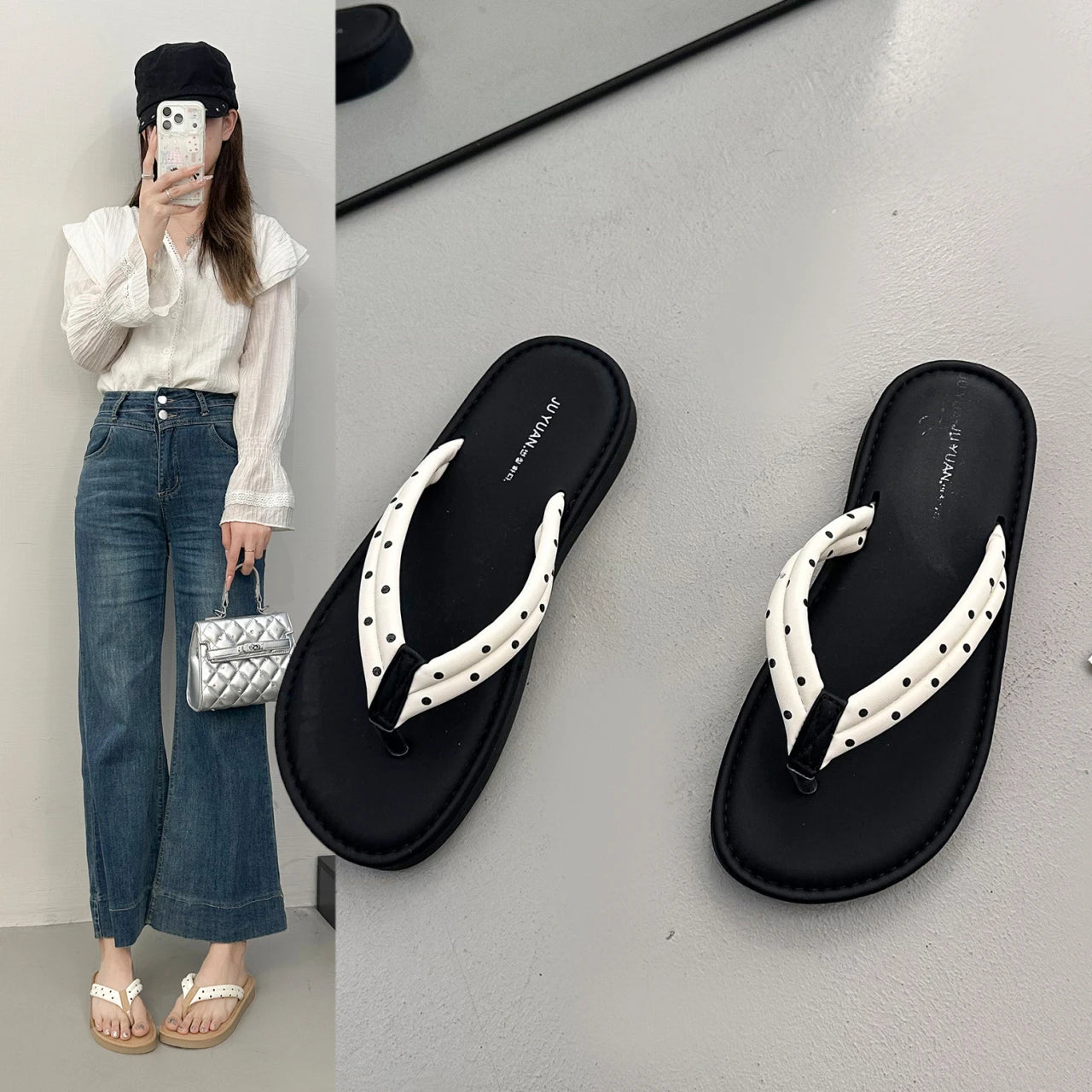 Women's Sandals Summer New Beach Flat Shoes Casual Comfortable Non-Slip Wear-Resistant Slippers Zapatillas Mujer - Sun Studio