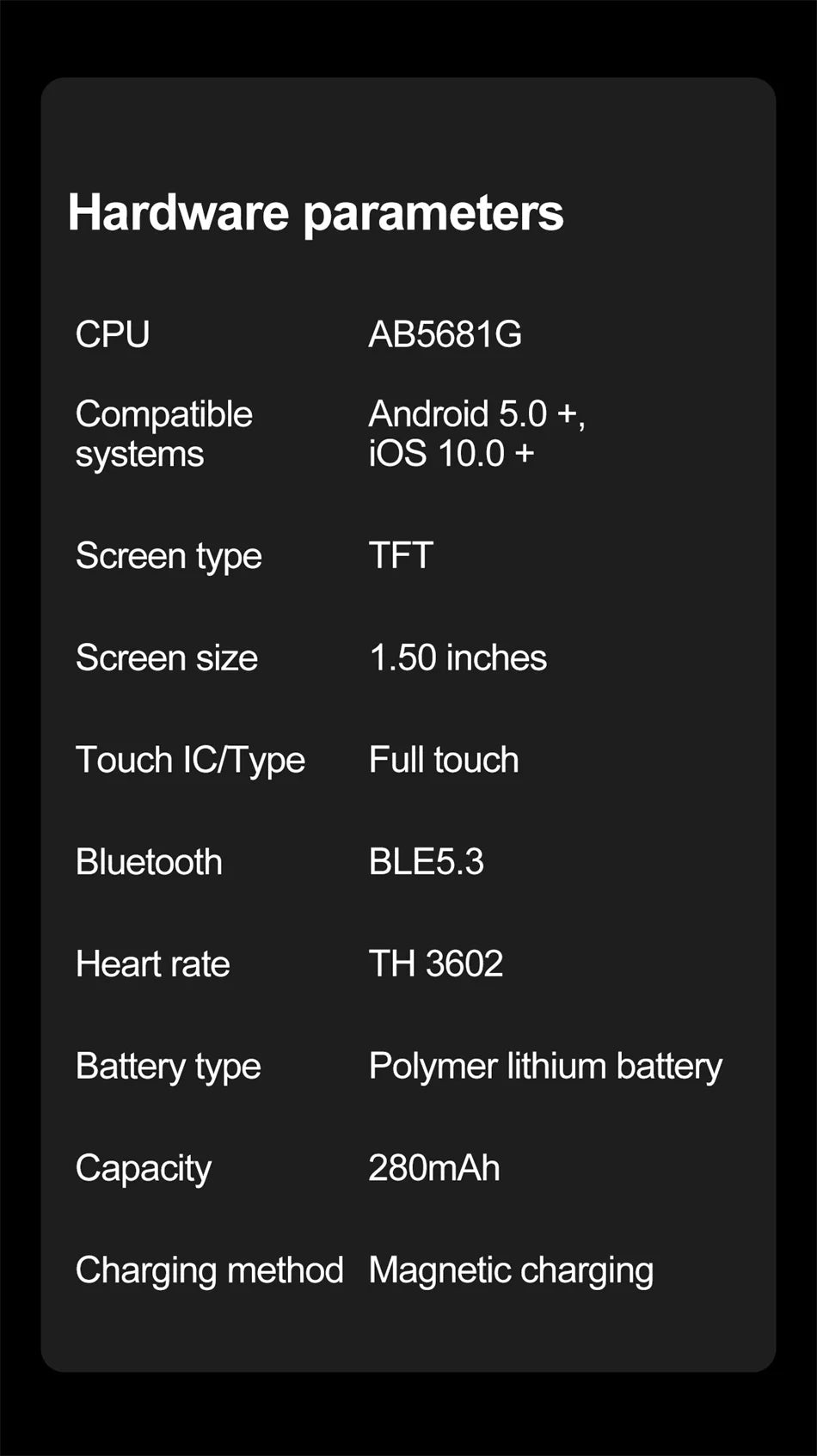 ChiBear Neue 1,53 Zoll Bluetooth Anruf Smartwatch für Männer Multi-Sport-Modus Herzfrequenz Gesundheitsüberwachung Wasserdicht Business Smartwatch