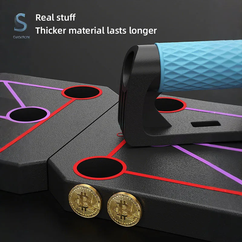 Multi-Functional Push-Up Stand Training Board – Fitness Equipment for Chest & Abdominal Muscle Training, Assists with Planks - Sun Studio