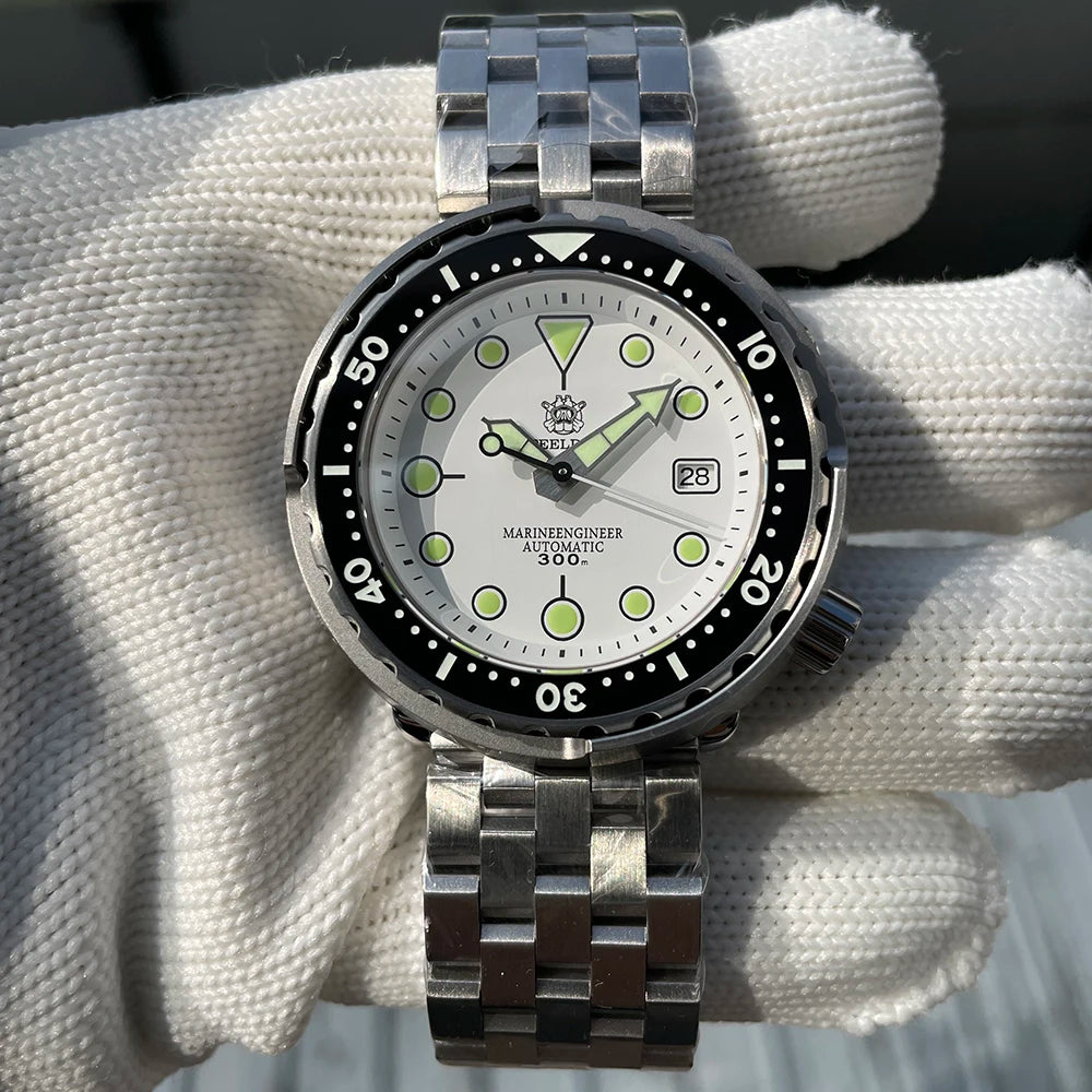STEELDIVE SD1975 Luxus Automatikuhren Herren Taucheruhr 30Bar Wasserdicht Leuchtende Uhr Saphirglas Mechanische Armbanduhr