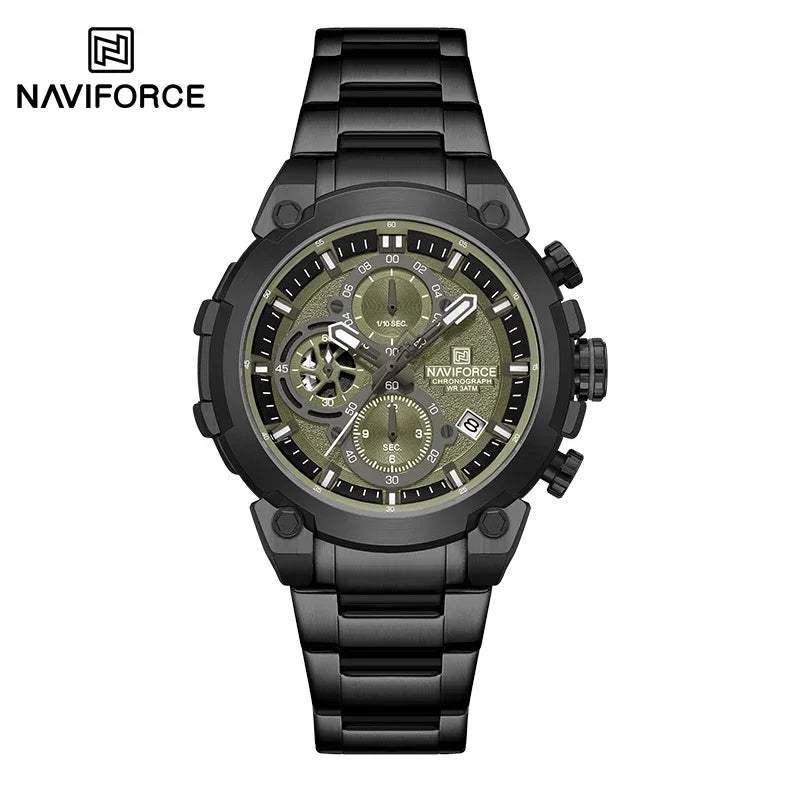 NAVIFORCE Men's Watches Top Luxury Original Quartz Wrist Watch for Men Chronograph Calendar Waterproof Man Watch Relojes Hombre - Sun Studio