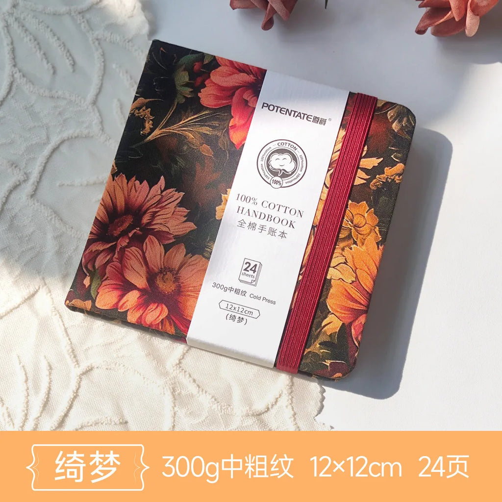POTENTATE Watercolor 100% Cotton Paper Pad 24 Sheets10x10cm/9x14cm/13x19cm Artists Beginners Watercolor Sketchbook Drawing Paper - Sun Studio