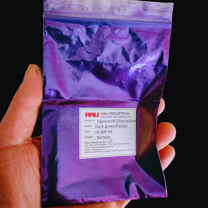 1G/Glas Super Chamäleon Automobilfarbe Pigmentpulver Hypershift Chamäleon Pigment Farbenwechsel Blau/Rot/Violett Artikel:HLMR-46