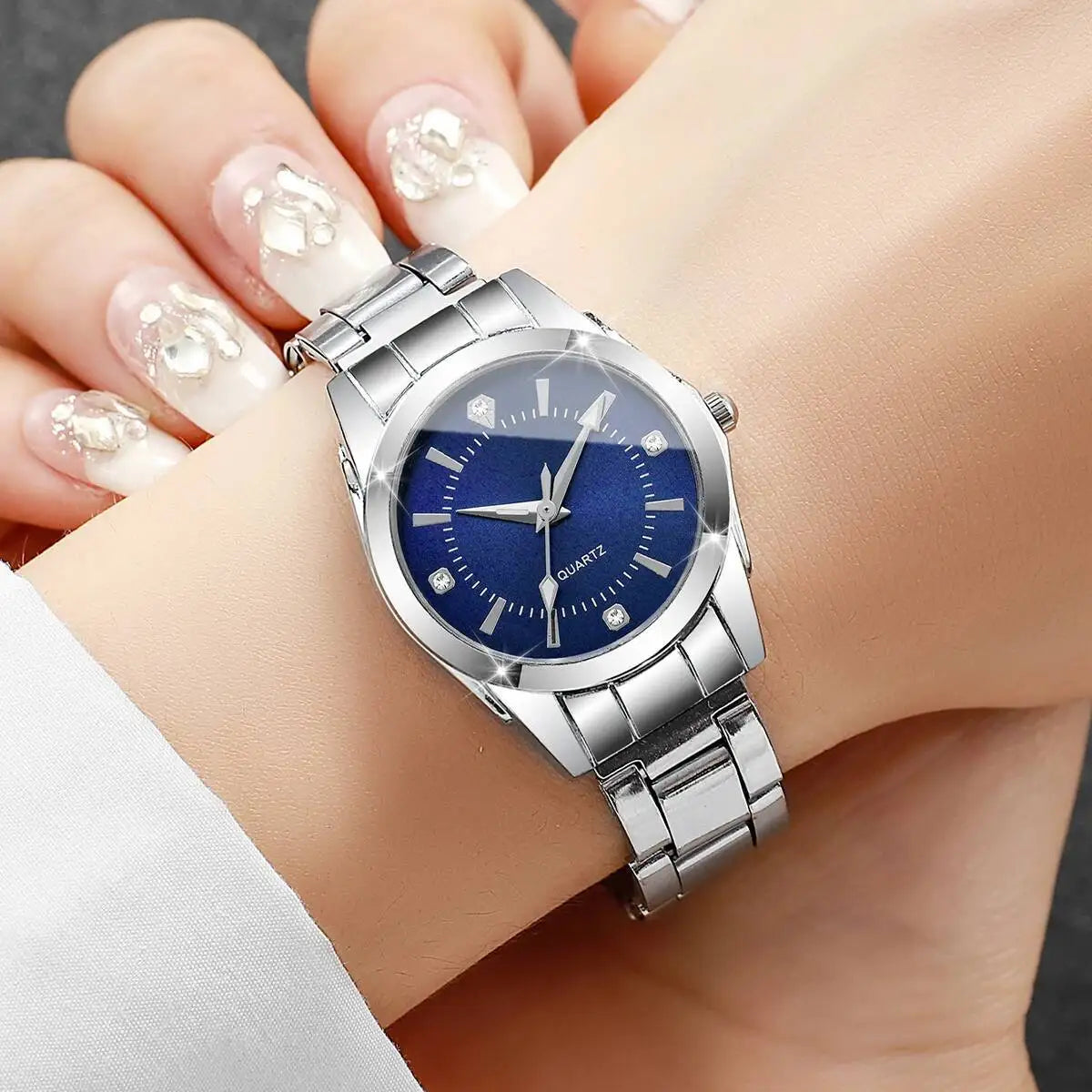 Luxury Rhinestone Women Watches Casual Quartz Wrist Watches For Ladies Clock Reloj Mujer（Without box） - Sun Studio
