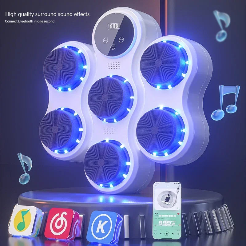New Smart Music Boxing Machine Adult/Children Sports Fitness Boxing Trainer Home Exercise Response Training Boxing Wall Target - Sun Studio