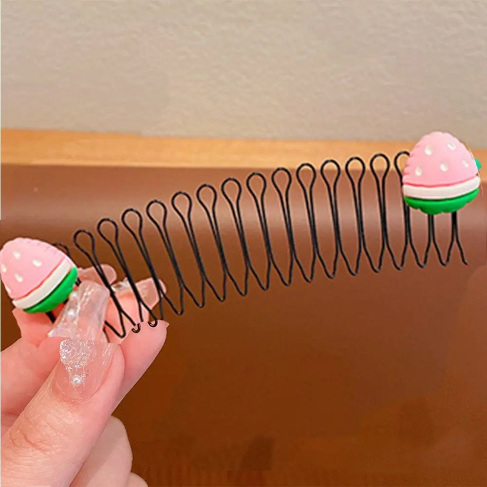 Kids Spring Hair Comb Cartoon Invisible Comb Teeth Extra Hair Holder Sweet U Shape Hair Styling Comb Fixed Combs Girls Hair Wear - Sun Studio