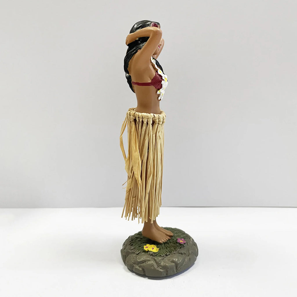 Hawaiian Hula Girl Dashboard Doll with Ukulele for Car Dashboard Collection Figurines Gifts Home Decor Mini Size Doll Dashboard - Sun Studio