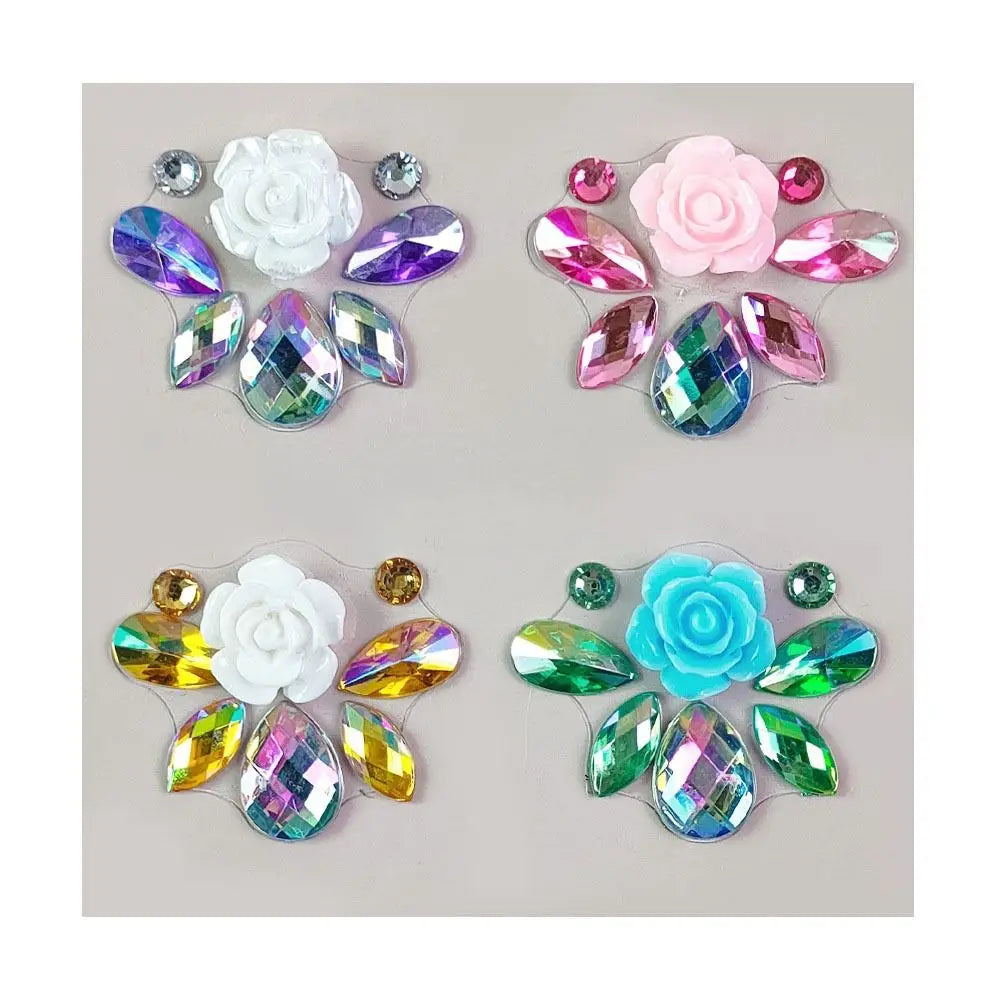 Adhesive Makeup Diamond Sticker DIY Temporary 3D Crystal Face Stickers Glitter Diamond Mask Rhinestone Tattoo Women - Sun Studio