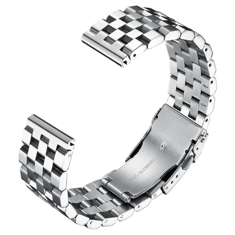 ADDIESDIVE Metal Strap 22mm Classic Quick Release Stainless Steel Strap Luxury Watches Replacement Accessories Universal Straps - Sun Studio