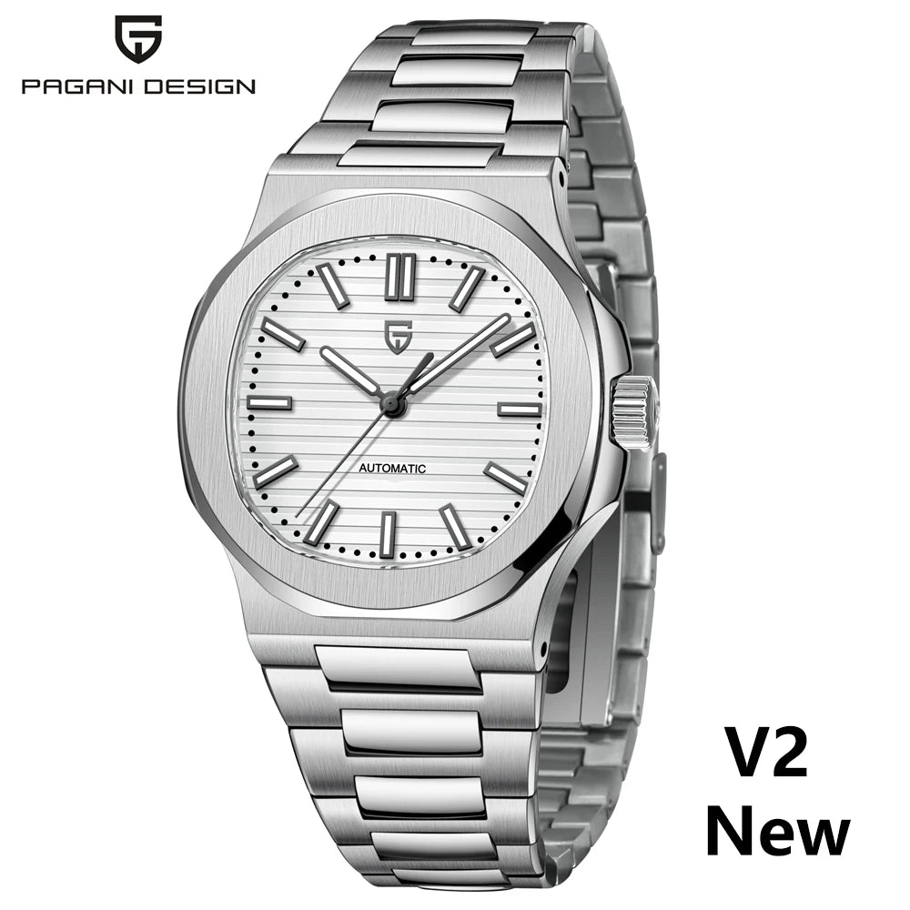 PAGANI DESIGN 2025 Neue Herren Uhren Luxus Automatik Uhr Für Männer Mechanisch 40MM Armbanduhr Edelstahl AR Saphirglas