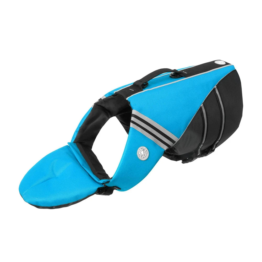 Reflective Dog Life Jacket Vest Removable Neck Float High Buoyancy Dogs Swimming Clothes, Pet Safety Swimsuit for Dog Cat - Sun Studio