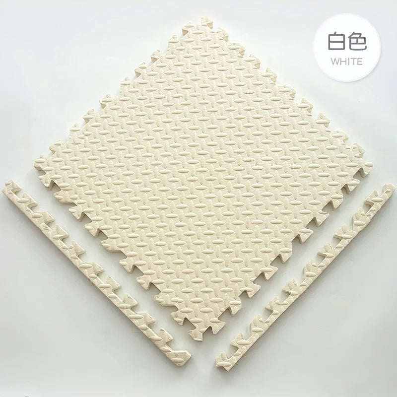 Gym Floor Mat for Home Workout Anti-Slip Rubber Exercise Mat with Interlocking Design, Durable Fitness Rug Weightlifting & Yoga - Sun Studio