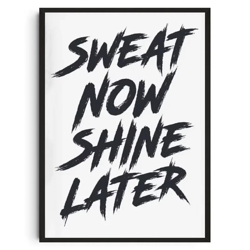 Gym Wall Art Poster Gym Inspirational Poster Home Gym Wall Decoration Gym Slogan Canvas Printing Decorative Painting Frameless - Sun Studio
