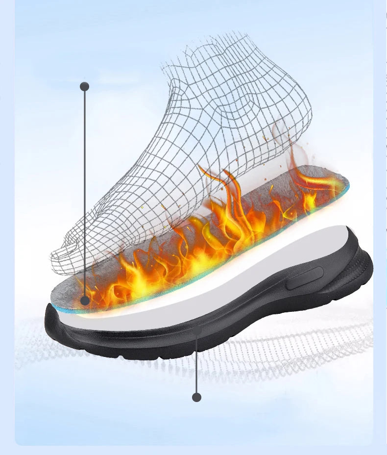 Winter Women Orthopedics Wide Feet Swollen Walking Casual Shoes Thumb Eversion Adjusting Soft Comfortable Diabetic Man Shoes - Sun Studio