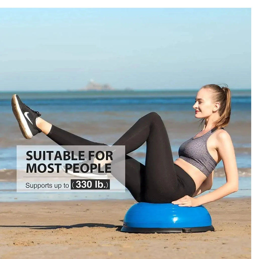 hit yoga wave speed ball,special fitness ball,balance hemisphere,fitness ball,home yoga fitness equipment,blue - Sun Studio
