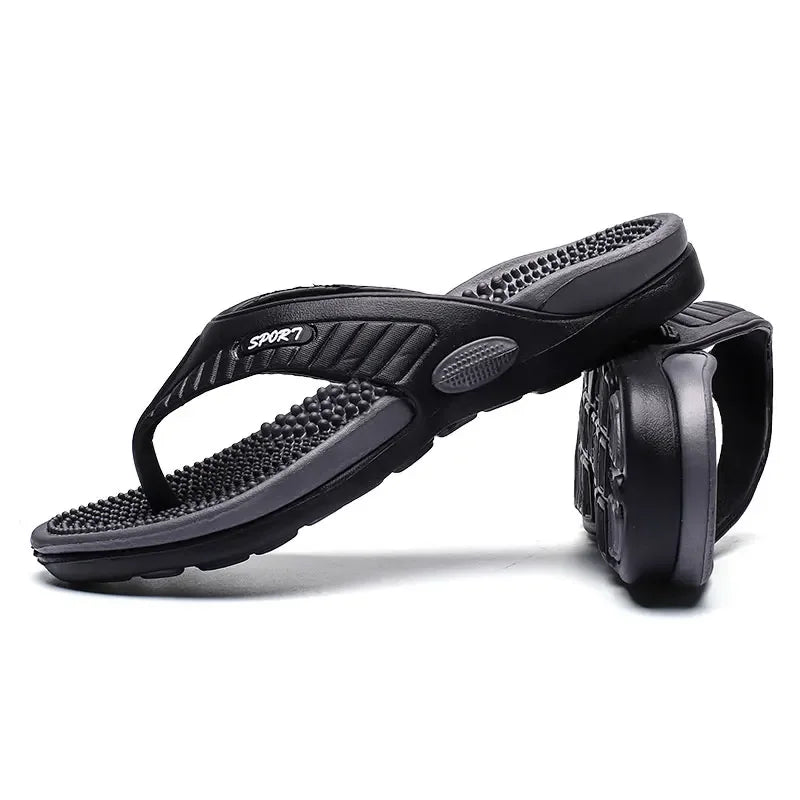 Vanmie Summer Slippers Men Massage Beach Flip Flops Men Slippers 2024 Casual Anti-slip Beach Slippers for Men Fashion Flip-flops - Sun Studio