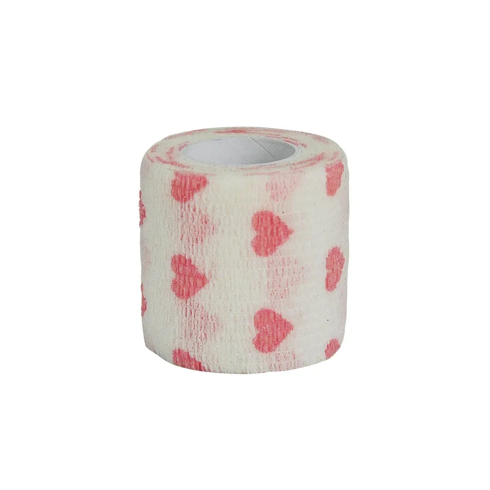 1/6pcs 5cmx4.8m Disposable Tattoo Bandage Sport Wrap Tape Self Adhesive Elastic Bandage Colors Tape Tattoo Accessories - Sun Studio
