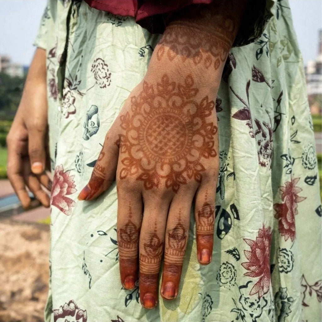 1/4 Pcs Henna Cream Red GOLECHA Henna Tattoo Cream , Temporary Tattoo Henna Cone Semi-permanent henna Natural Body Paint - Sun Studio