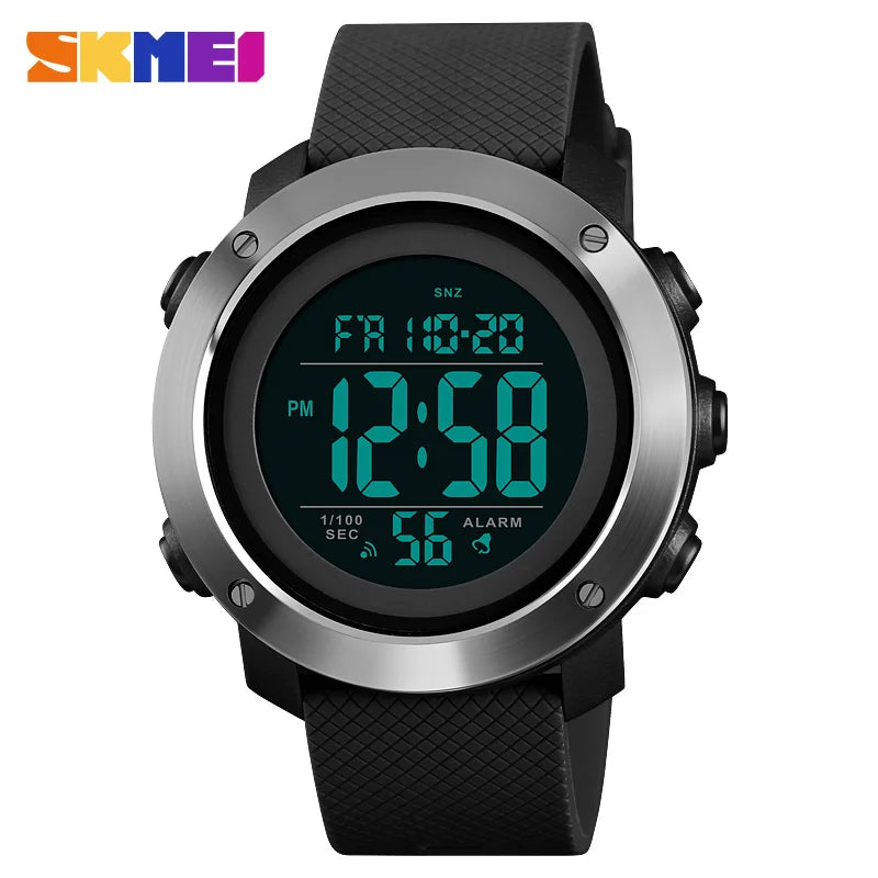 SKMEI Men Fashion Digital Watch Large Dial Alarm Clock Waterproof Watches Sport Outdoor Sports Men's Electronic Watch - Sun Studio