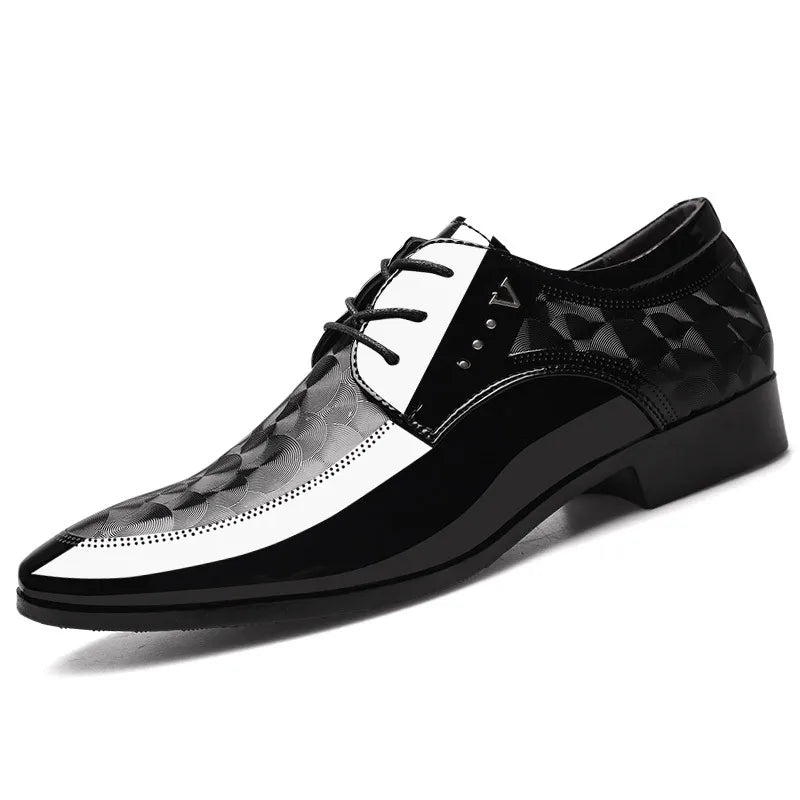 Oxfords Leather Men's Shoes Casual Dress Men Lace Up Breathable Formal Office for Man Big Size 38-48 Flats 2024 - Sun Studio