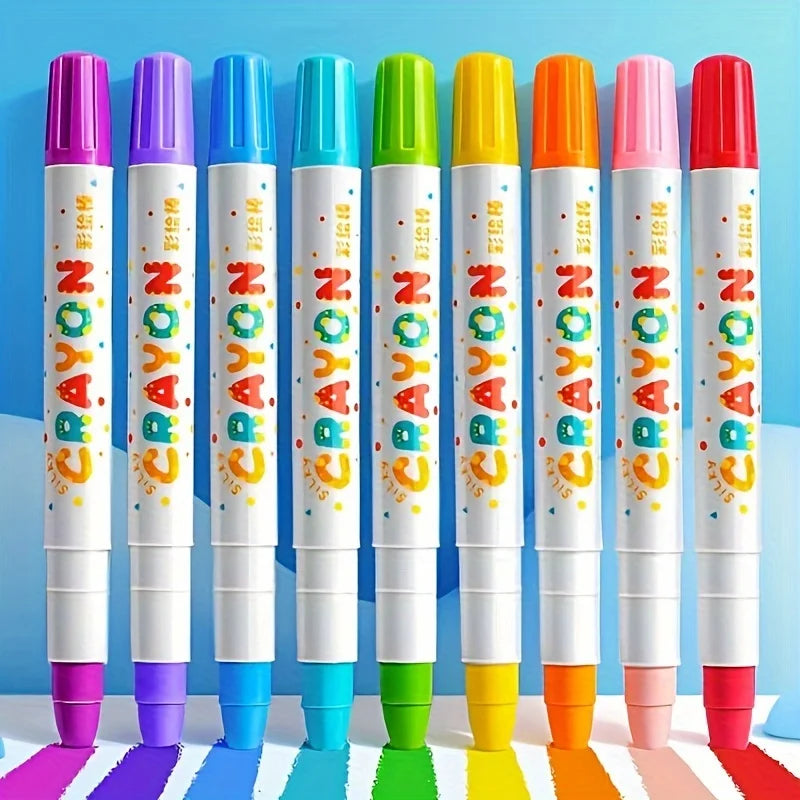 24/36/48 PCS Crayon Oil Pencils - Non-staining Hands, Washable, Safe Professional Art Supplies, Ideal Gift for Festivals - Sun Studio