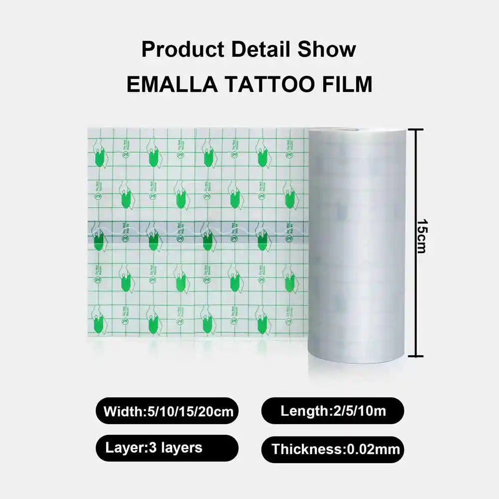 10/5/2M Waterproof Tattoo Film PU Tape Aftercare Protective Skin Healing Tattoo Adhesive Repairing Bandages Tattoo Accessories - Sun Studio