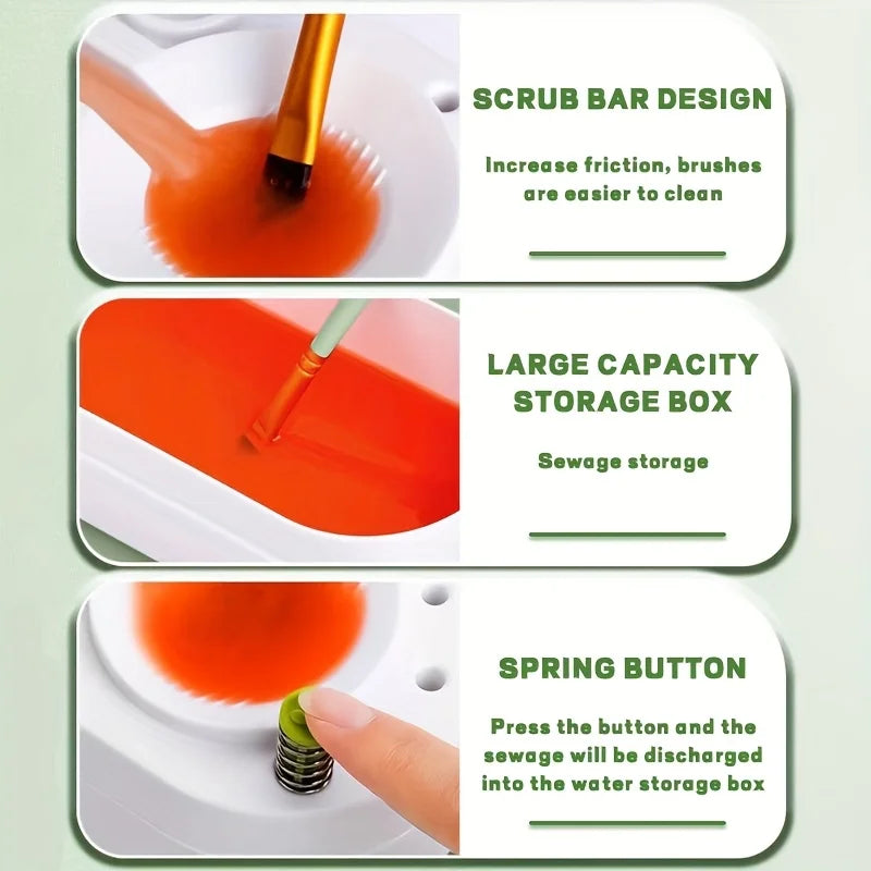 Paint Brush Cleaner Machine-Art Tool Washer with Water Circulation System for Gouache Watercolor Brushes (Student & Artist Use) - Sun Studio