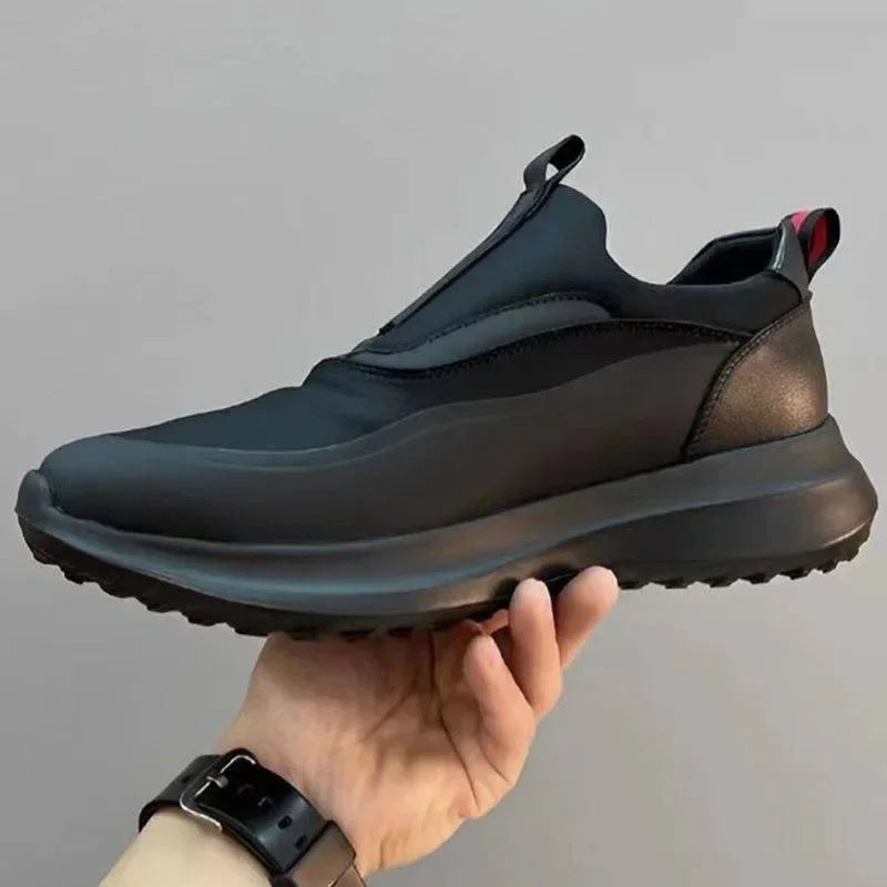 Luxury 2024 New Black Series Casual Shoes for Men's Low Top Comfortable Soft Running and Sports Shoes Zapatillas deportivas - Sun Studio