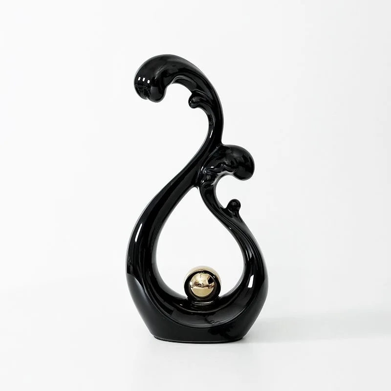 Modern Ceramic Feng Shui Ornaments Attract Wealth And Prosperity Home Living Room TV Cabinet Wine Cabinet Furnishing Decorations - Sun Studio