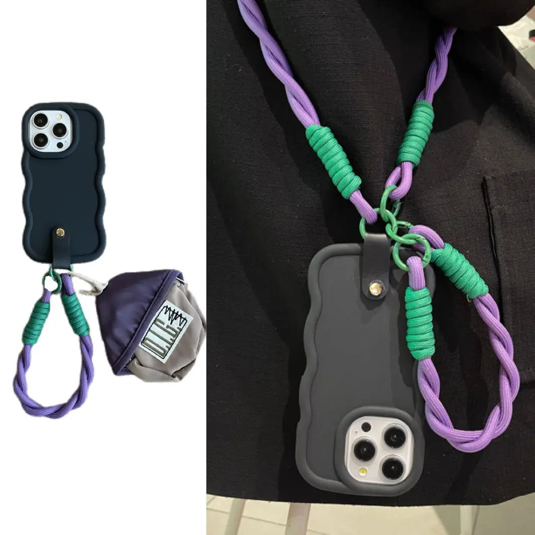 Crossbody Lanyard Silicone Soft Case For OnePlus 13 12 11 12R 11R Nord 4 CE 4 3 2 2T CE4 CE3 CE2 Lite ACE3 N20 5G N20SE N300 N30 - Sun Studio