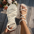 Summer Flat Sandals for Women 2026 New Fashion Non Slip Beach Shoes Woman Lightweight Casual Platform Plus Size Sandals Women - Sun Studio
