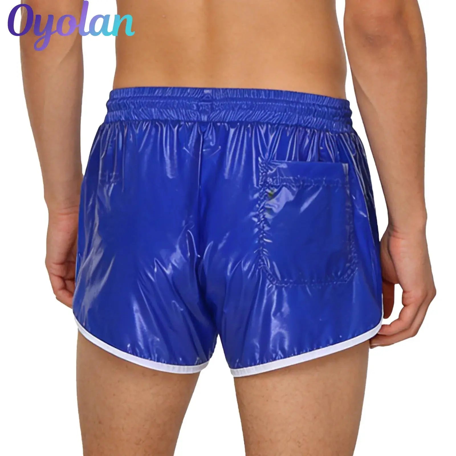 Mens Swimsuit Drawstring Seams Swim Shorts with Pockets Waterpoof Swimming Trunks Shorts Elastic Waistband Swimming Bathing Suit - Sun Studio