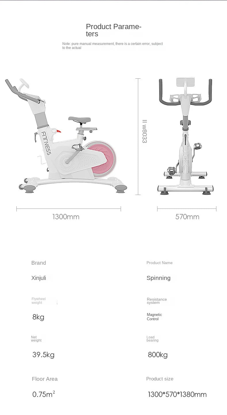 Indoor Cycling Fitness Equipment Mute Fat Burning Spinning Bikes With Commercial Dynamic Car Magnetic Control - Sun Studio