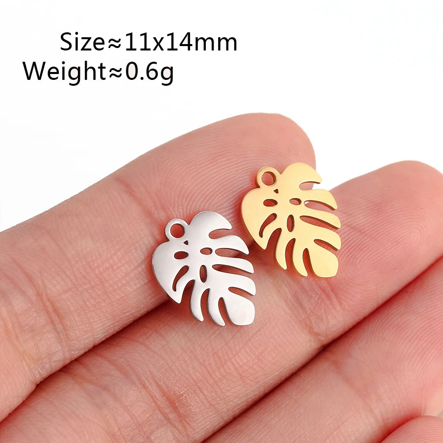 5Pcs Summer Hat/Lip Kiss/Swimsuit/Airplane Travel Charm  Stainless Steel Jewelry Making Craft DIY Bracelets Necklace Accessories - Sun Studio