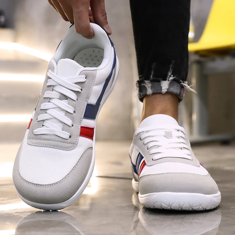 Men's Wide Toe Box Barefoot Shoes Minimalist Sports Shoes with Zero Drip Soles The Best Breathable Mesh Designer Men's Running - Sun Studio