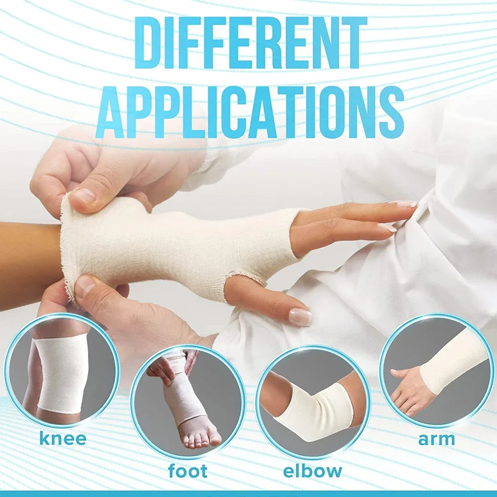 1 PCS Tubular Bandage for Legs and Knees, Reusable Elastic Bandage Sleeve, Tubular Compression Bandage Roll for Ankles & Elbows - Sun Studio