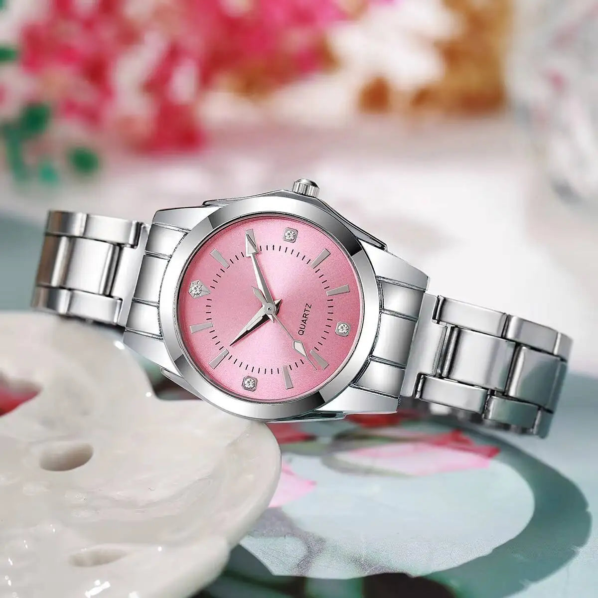Luxury Rhinestone Women Watches Casual Quartz Wrist Watches For Ladies Clock Reloj Mujer（Without box） - Sun Studio