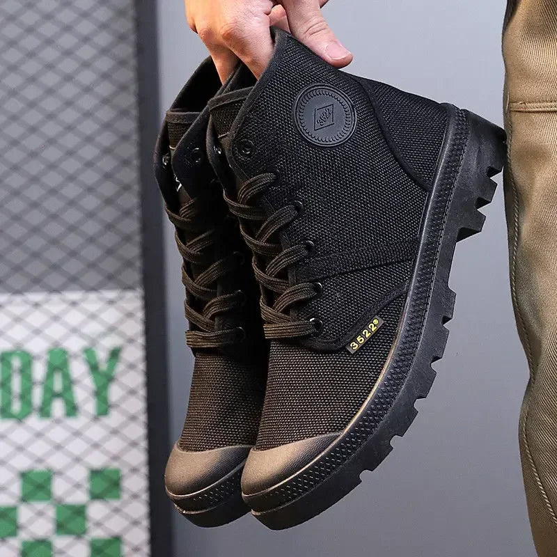 Male Shoes Hiking Outdoor Rubber Men's Boots Lace Up Original Deals Vintage In Promotion Y2k Offers Trendy 2025 Footwear New - Sun Studio