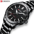 CURREN 8452 Men Fashion Ultra Thin Watches Simple Men Business Stainless Steel Quartz Watch Casual Watch Men's wristwatch - Sun Studio