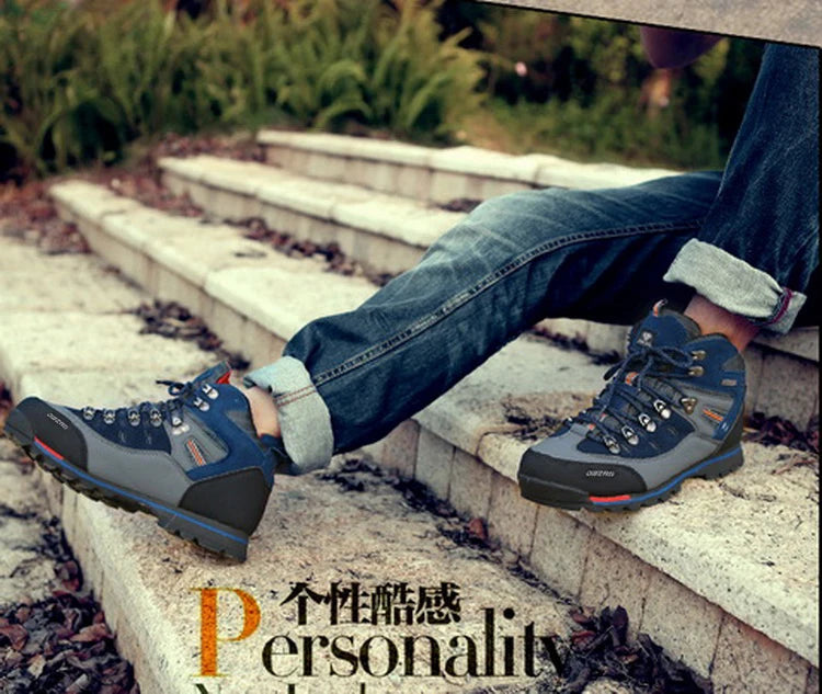 2026 Hohe Outdoor-Wanderschuhe für Männer, Winter, Bergsteigen, Trekkingstiefel, hochwertige Outdoor-Mode, lässige Schneestiefel