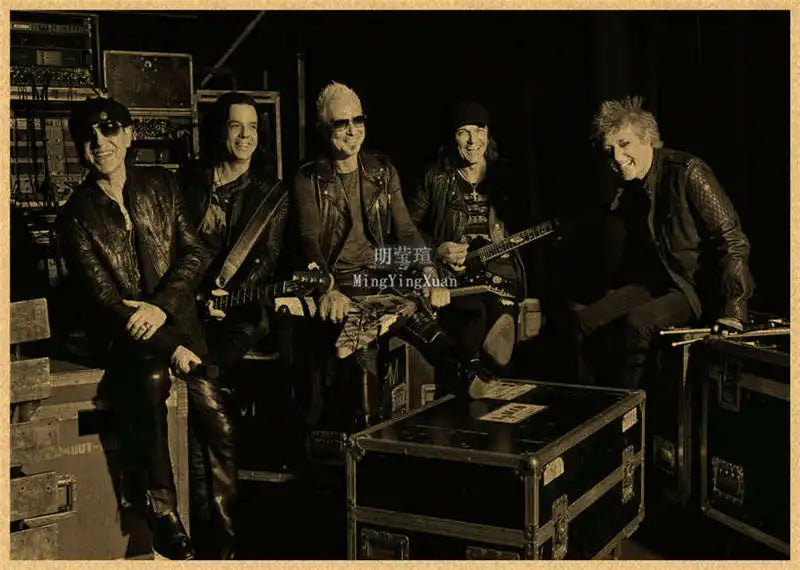 Scorpions Band Poster Wandkunst Poster Dekoration Kunstposter personalisiertes Geschenk modernes Familien Schlafzimmer Gemälde