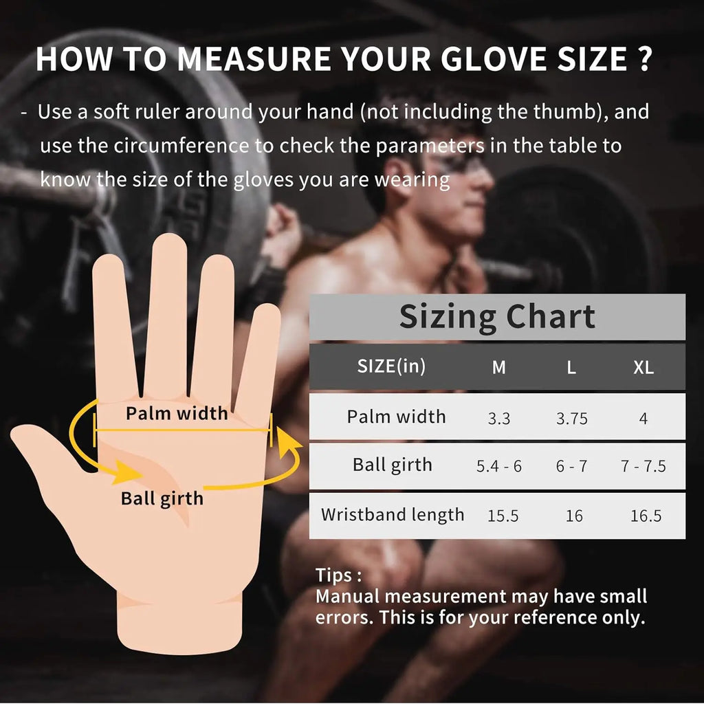 Gym Gloves for Men Women Fitness Weight Lifting Wristband Gloves Body Building Training Sports Exercise Cycling Glove Shockproof - Sun Studio