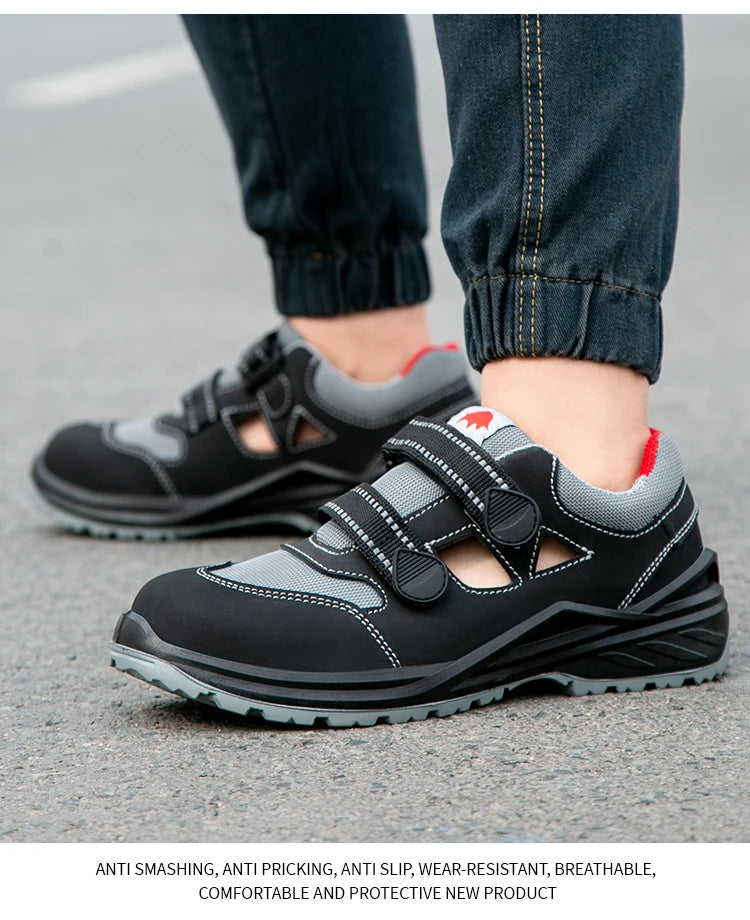 Summer Safety Shoes Men Construction Site Work Shoes Wear Resistant Anti Slip Breathable Sandals For Men Indestructible Shoes - Sun Studio
