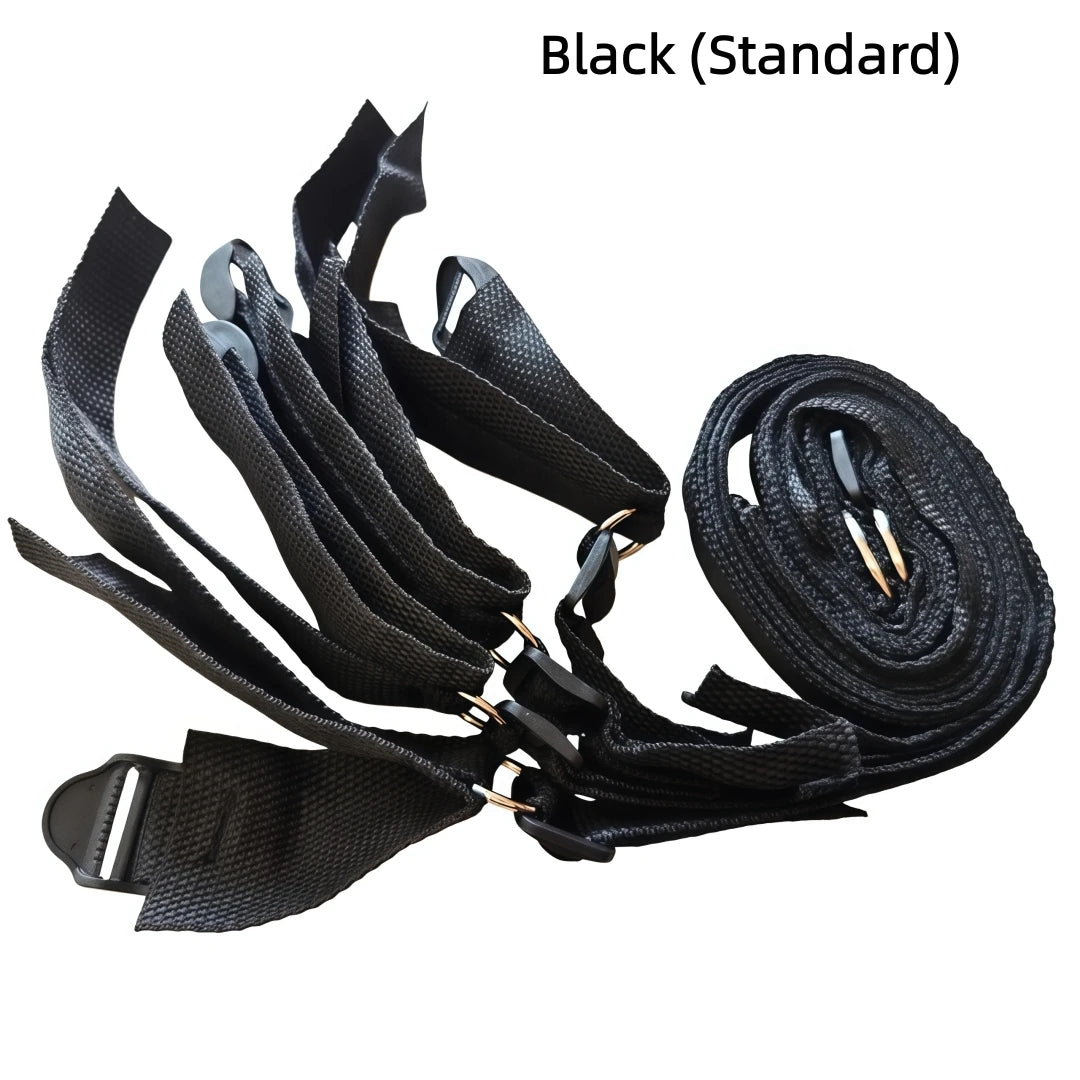 Bed Bondage Restraint Kit Adjustable Soft Wrist & Ankle Cuffs Couples Handcuffs Adult SM Game Lover Intimate Play Bedroom Kit - Sun Studio