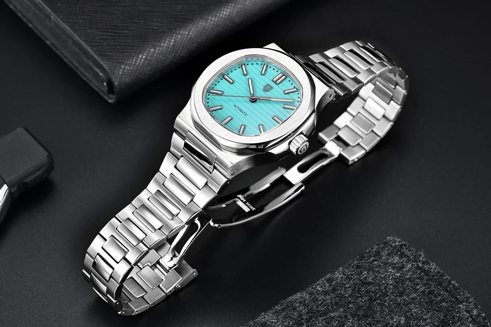 PAGANI DESIGN 2025 New Men's Watches Luxury Automatic Watch For Men Mechanical 40MM WristWatch Stainless Steel AR Sapphire glass - Sun Studio
